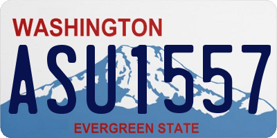 WA license plate ASU1557