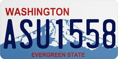 WA license plate ASU1558