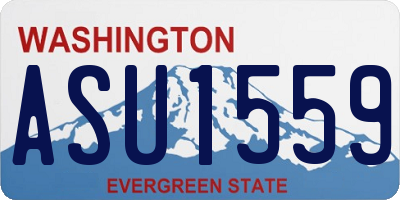WA license plate ASU1559
