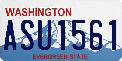 WA license plate ASU1561