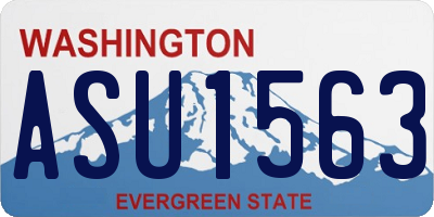 WA license plate ASU1563