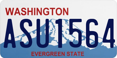 WA license plate ASU1564