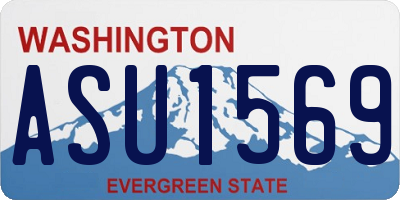 WA license plate ASU1569