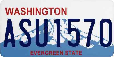 WA license plate ASU1570
