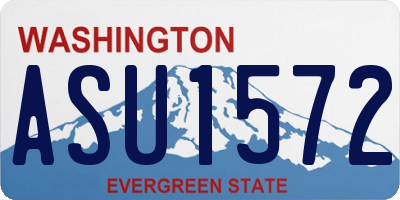 WA license plate ASU1572