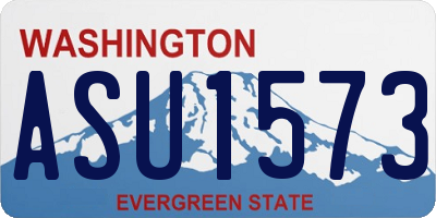 WA license plate ASU1573