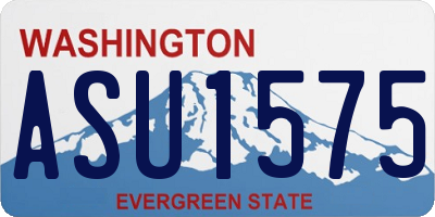 WA license plate ASU1575