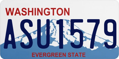 WA license plate ASU1579