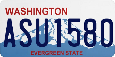 WA license plate ASU1580
