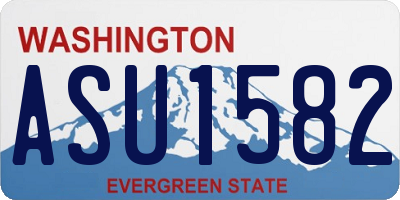 WA license plate ASU1582