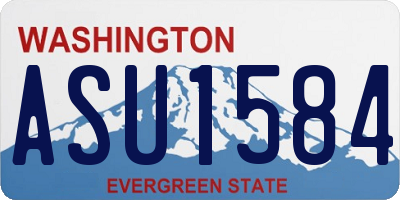 WA license plate ASU1584