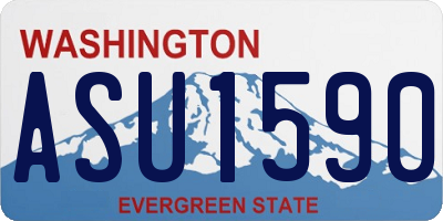 WA license plate ASU1590