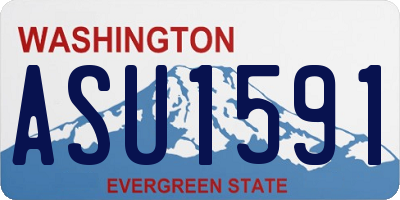 WA license plate ASU1591