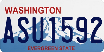 WA license plate ASU1592