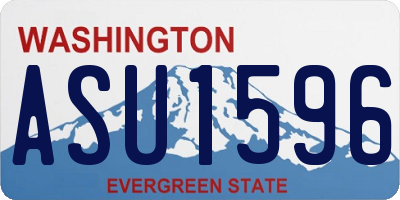 WA license plate ASU1596
