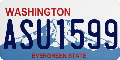 WA license plate ASU1599