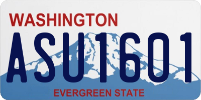 WA license plate ASU1601