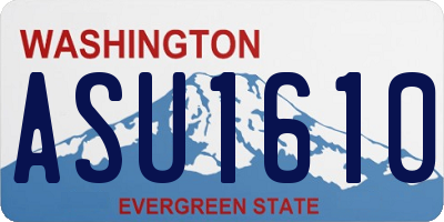 WA license plate ASU1610