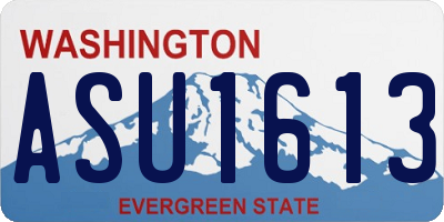 WA license plate ASU1613