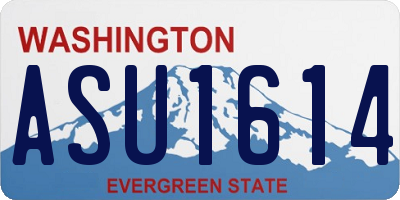 WA license plate ASU1614