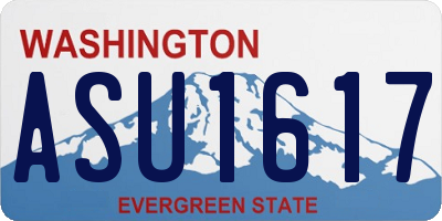 WA license plate ASU1617