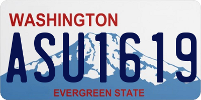WA license plate ASU1619