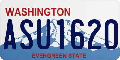 WA license plate ASU1620