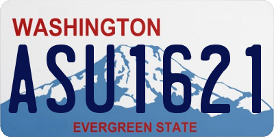 WA license plate ASU1621