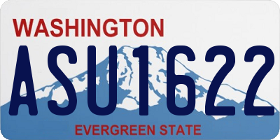 WA license plate ASU1622