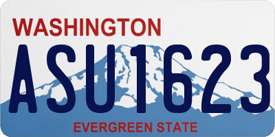 WA license plate ASU1623