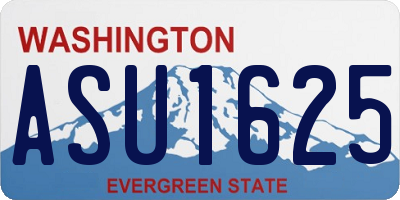 WA license plate ASU1625