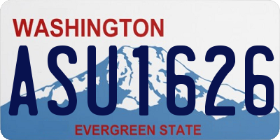 WA license plate ASU1626