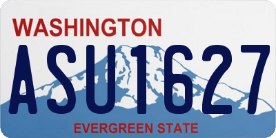 WA license plate ASU1627
