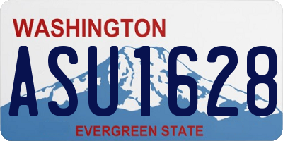 WA license plate ASU1628