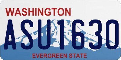 WA license plate ASU1630