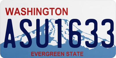 WA license plate ASU1633