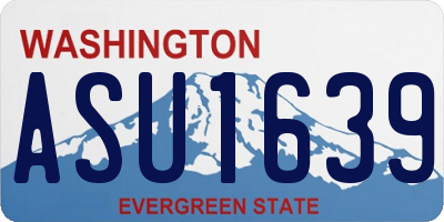 WA license plate ASU1639