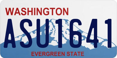 WA license plate ASU1641
