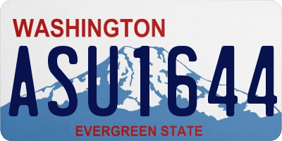 WA license plate ASU1644