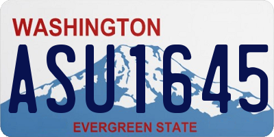 WA license plate ASU1645