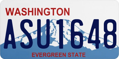 WA license plate ASU1648