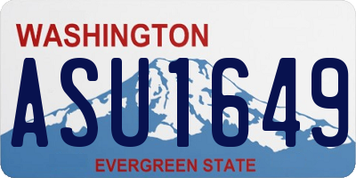 WA license plate ASU1649