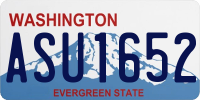 WA license plate ASU1652