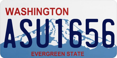 WA license plate ASU1656
