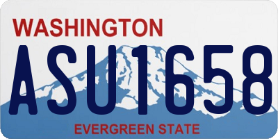 WA license plate ASU1658