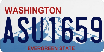 WA license plate ASU1659