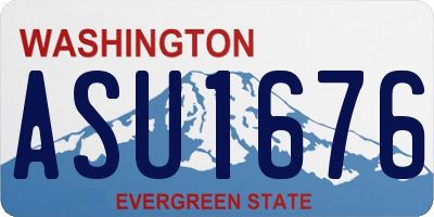 WA license plate ASU1676