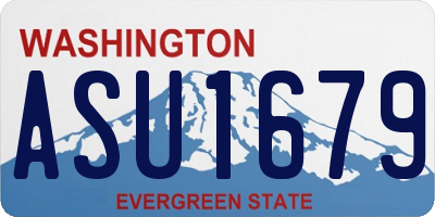 WA license plate ASU1679