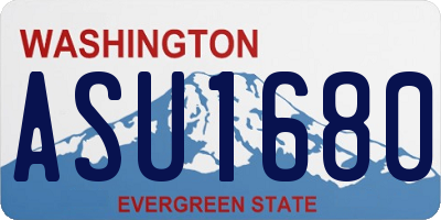 WA license plate ASU1680