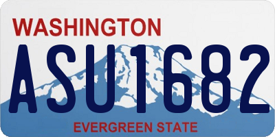 WA license plate ASU1682